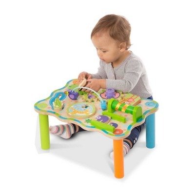 First Play Childrens Jungle Wooden Activity Table for Toddlers
