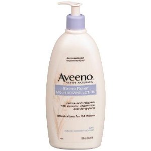 Aveeno Body Moisture Stress Relief Moisturizing Lotion, 18 Ounce (Pack of 3)