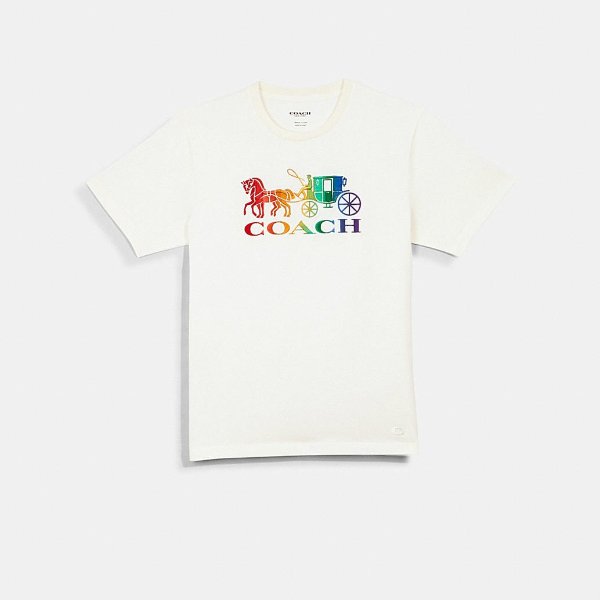Rainbow Horse and Carriage T-Shirt