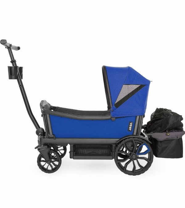 Cruiser Stroller / Wagon with Retractable Canopy + Basket - Kai Blue