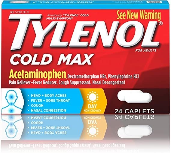 Cold Max Daytime Caplets, 24 Ct.