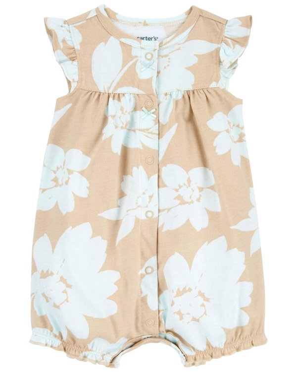 Baby Floral Snap-Up Romper