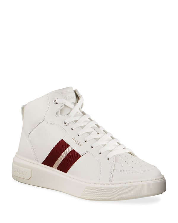Men's Myles 07 Trainspotting Leather High-Top Sneakers