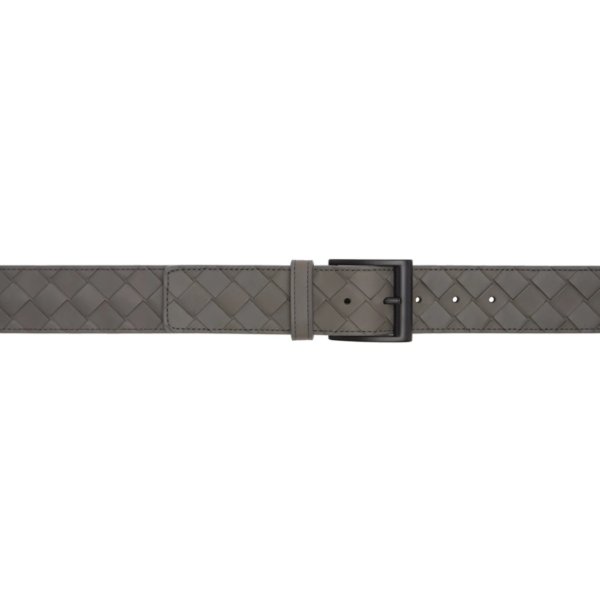 Grey Intrecciato Belt