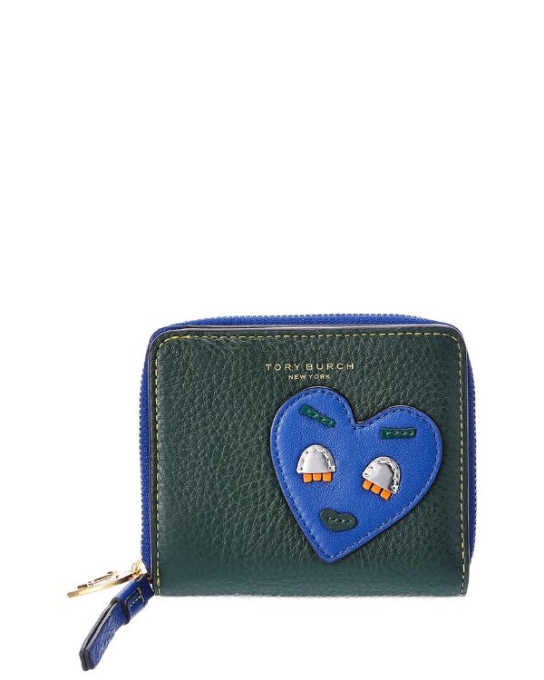Perry Patchwork Hearts Leather Bifold Wallet