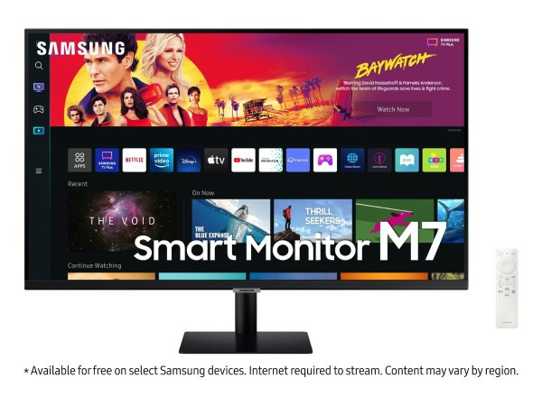 32" M70B 4K UHD Smart Monitor with Streaming TV in Black