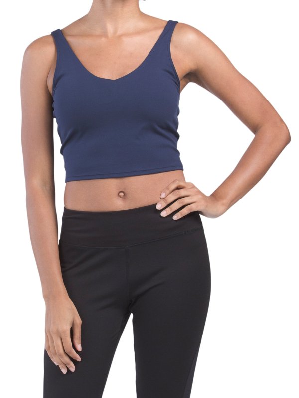 Everyday Cloud Support Cropped Tank With Bra Inside