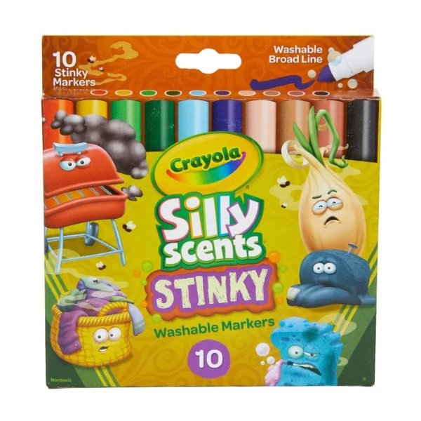10ct Silly Scents Stinky Washable Markers
