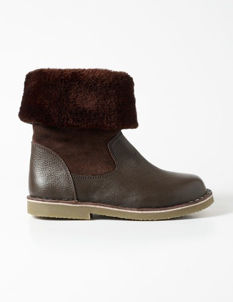 Cosy Leather Boots (Chocolate Brown)