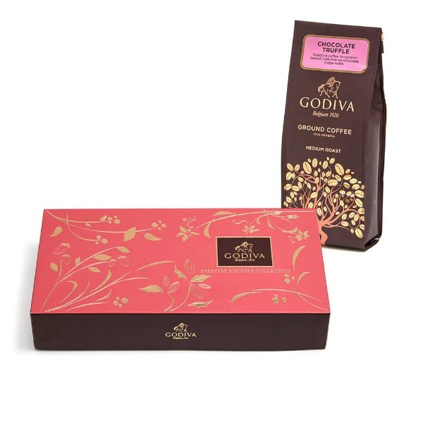 Chocolate Delights Biscuits & Coffee Gift Set | GODIVA