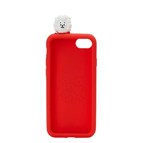 Official Merchandise by Line Friends - RJ Character Silicone Case Compatible for iPhone 8