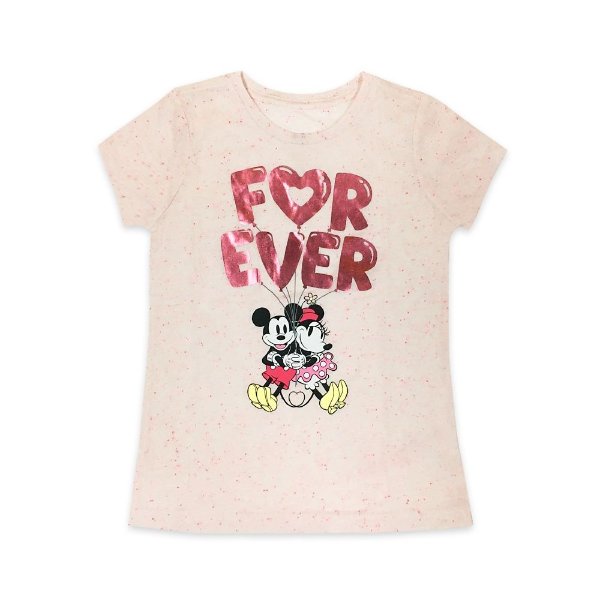 Mickey and Minnie Mouse ''Forever'' 女童T恤