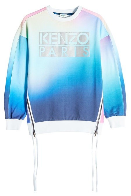 Kenzo - Cotton Sweatshirt with Zipped Sides