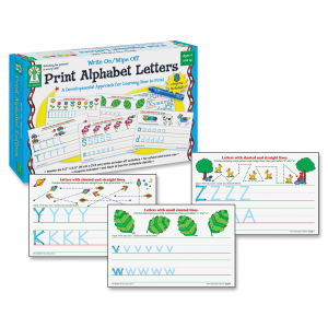Carson-Dellosa Publishing 846035 Write-On/Wipe-Off Print Alphabet Letters Activity Set