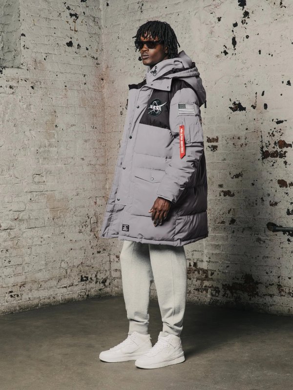 MAN ON THE MOON N-3B REFLECTIVE QUILTED PARKA