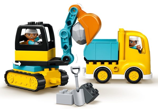 Truck & Tracked Excavator 10931 | DUPLO® | Buy online at the Official LEGO® Shop US