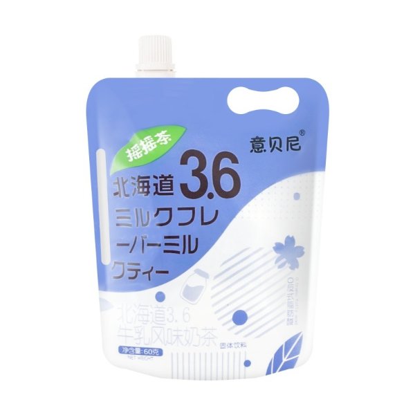 意贝尼 爆摇奶茶 北海道牛乳味 60g 