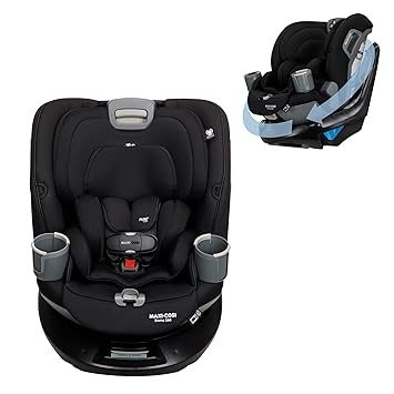-Cosi Emme 360 Car Seat: Rotating Car Seat 360, All-in-One Convertible, Car Seat 360 Rotation, Swivel Car Seat in Midnight Black