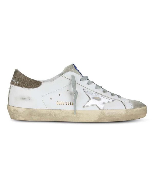 Dark Beige & Ice Super-Star Leather Sneaker - Men