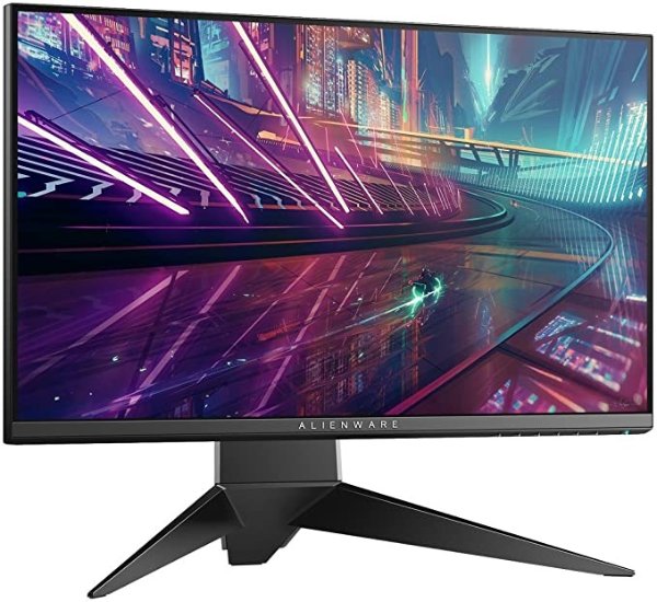 Alienware 25 Gaming Monitor - AW2518Hf, Full HD @ Native 240 Hz, 16: 9, 1ms response time, DP, HDMI 2.0A, USB 3.0, AMD Freesync, Tilt, Swivel, Height-Adjustable