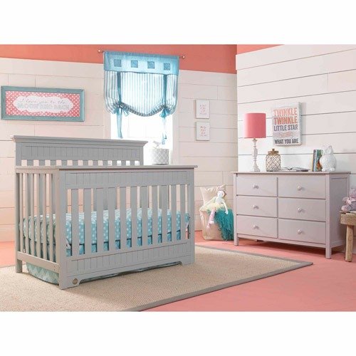 Lakeland 5-in-1 Convertible Crib Gray