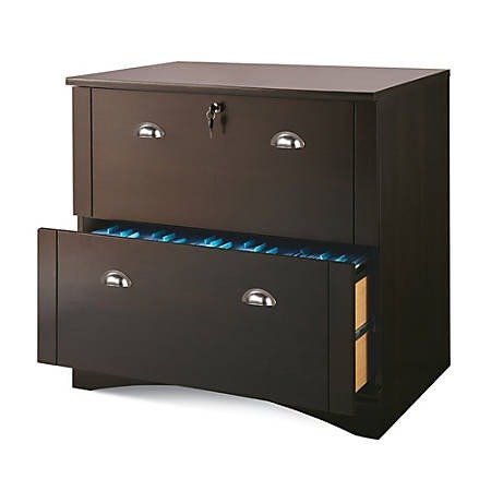 Realspace® Dawson Lateral File Cabinet, 2 Drawers, 29"H x 30-1/2"W x 21-3/4"D, Cinnamon Cherry Item # 547533
