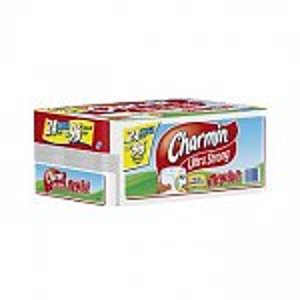 24 Rolls of Charmin Ultra Strong Mega Rolls Toilet Paper