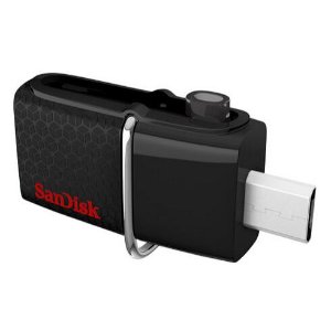 SanDisk - Ultra 32GB Micro USB/USB 3.0 Flash Drive