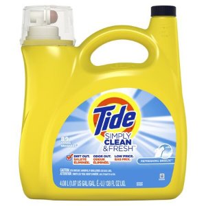 Tide Simply Clean & Fresh Liquid Laundry Detergent, Refreshing Breeze, 89 Loads 138 fl oz @ Walmart