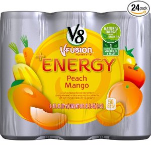 V8 能量饮料 8OZ*24罐 芒果桃子味