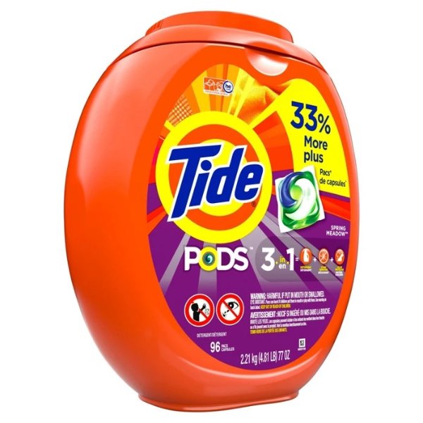PODS Laundry Detergent Pacs Spring Meadow - 96ct