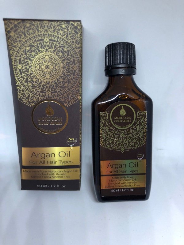 NEW NIB MOROCCAN GOLD SERIES Pure Argan Oil for All Hair Types AUTHENTIC