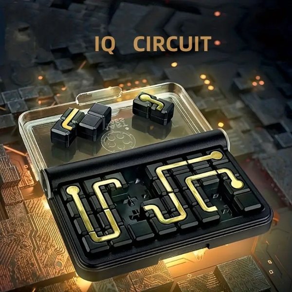 IQ GAME Intelligent Circuit Board Set Children's Interactive Thinking Game Wiring Toys,Educational Toy Board Game,IQ Series,IQ GAMES,1 Player Puzzle Game