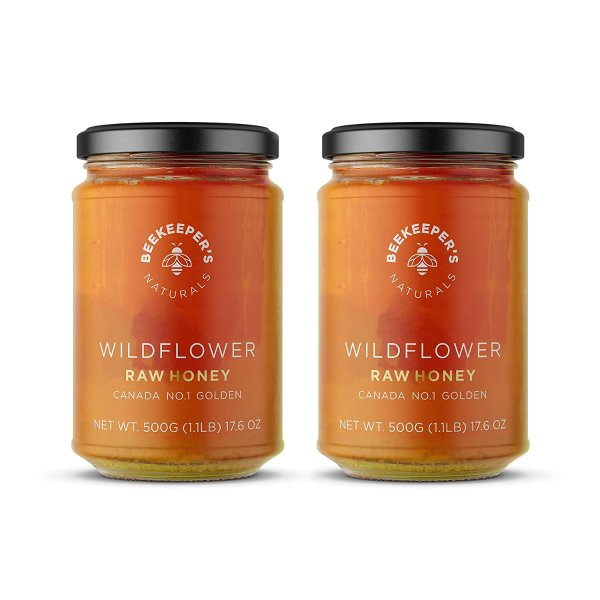 BEEKEEPER'S NATURALS Wildflower Honey 2 pack