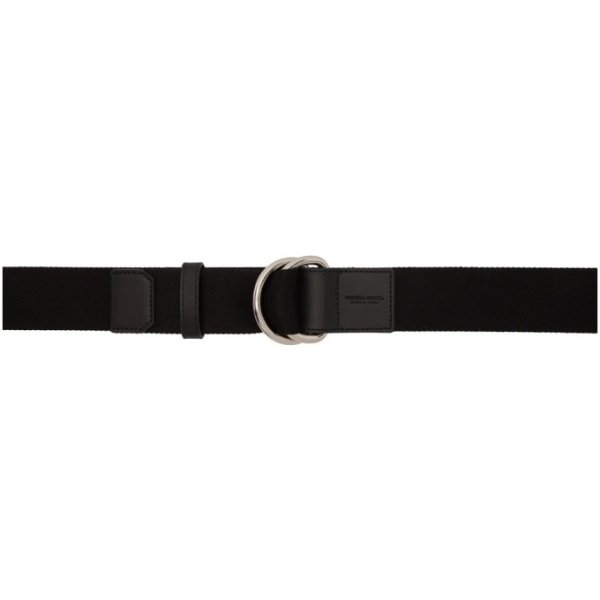 Bottega Veneta - Black Double Ring Belt