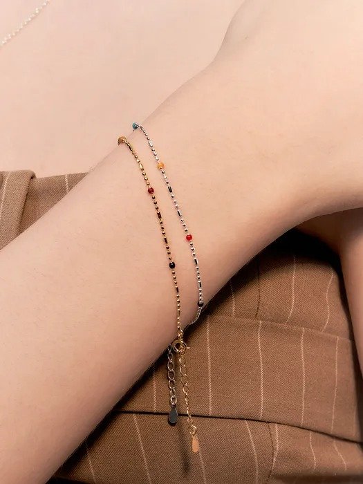 Colorful Bean Chain Bracelet