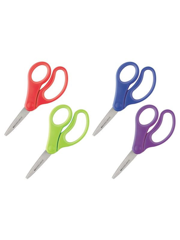 Kids Scissors, 5", Pointed, Assorted Colors Item # 583187