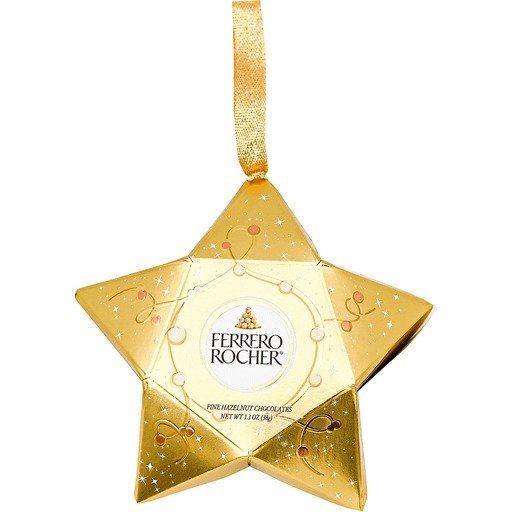 Ferrero Rocher Star Ornament 1.3 OZ