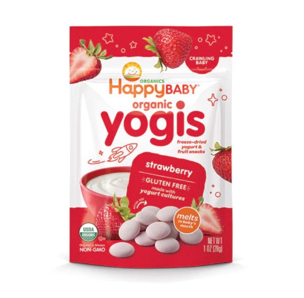 Organic Yogis Baby Food Strawberry -- 1 oz