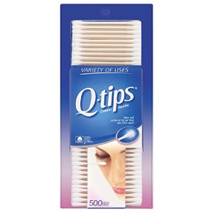 Q-tips Cotton, Swabs, 500 ct, 4 pack