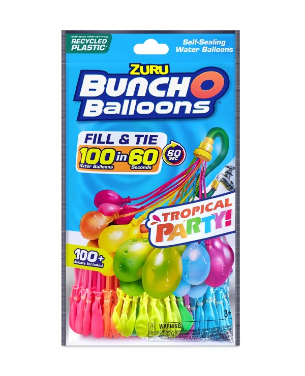 Tropical Party Self-Sealing Water Balloons (3 Pack)