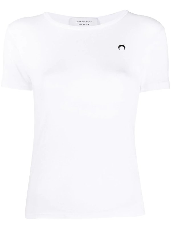 embroidered logo slim-fit T-shirt