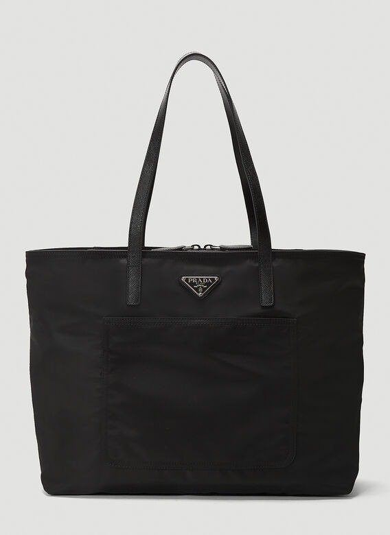 Nylon Tote Bag in Black