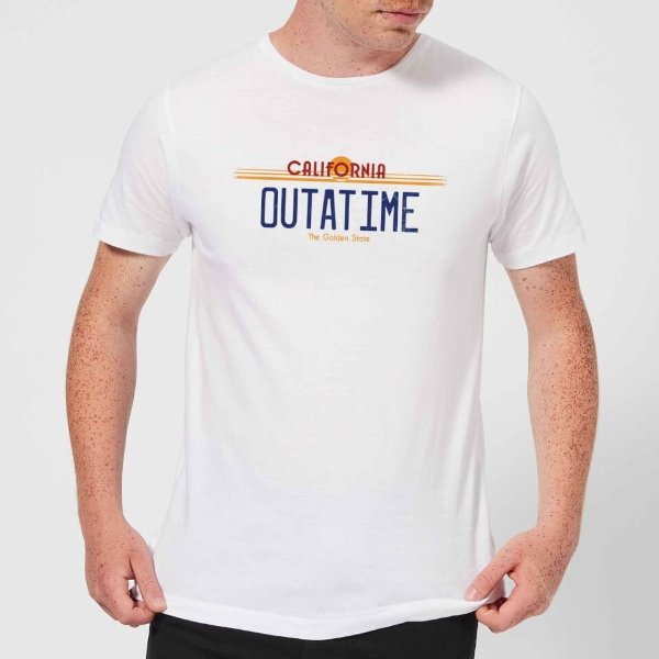 Outatime Plate T-Shirt - White