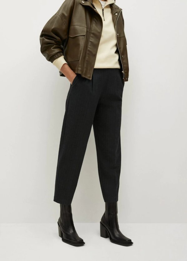Pleat textured pants - Women | OUTLET USA
