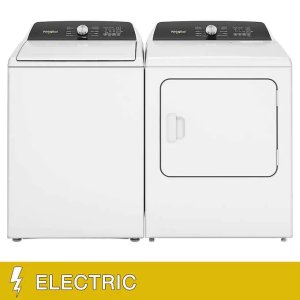 Whirlpool 4.6 cu. ft. Top Load Impeller Washer and 7.0 cu. ft. ELECTRIC Dryer Laundry Package