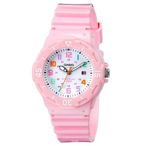 Casio Women's Pink Stainless Steel Watch with Resin Band