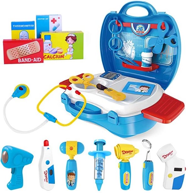 iBaseToy Doctor Kit for Kids, 27Pcs