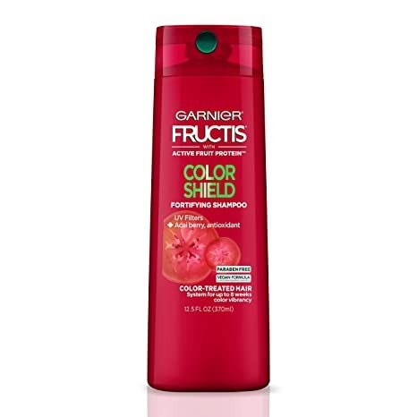 Fructis Color Shield Shampoo, Fortifying Shampoo for Color Treated Hair, Works on All Types of Hair and Color, Vegan and Paraben Free, 12.5 fl. oz.