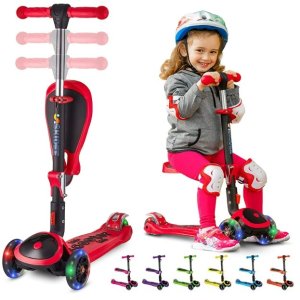 史低价：SKIDEE 儿童三轮滑板车，2合1座位可拆卸